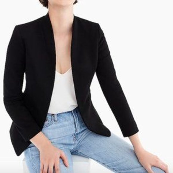 J. Crew Jackets & Blazers - J Crew Black Open Front Going-out blazer in stretch twill 2